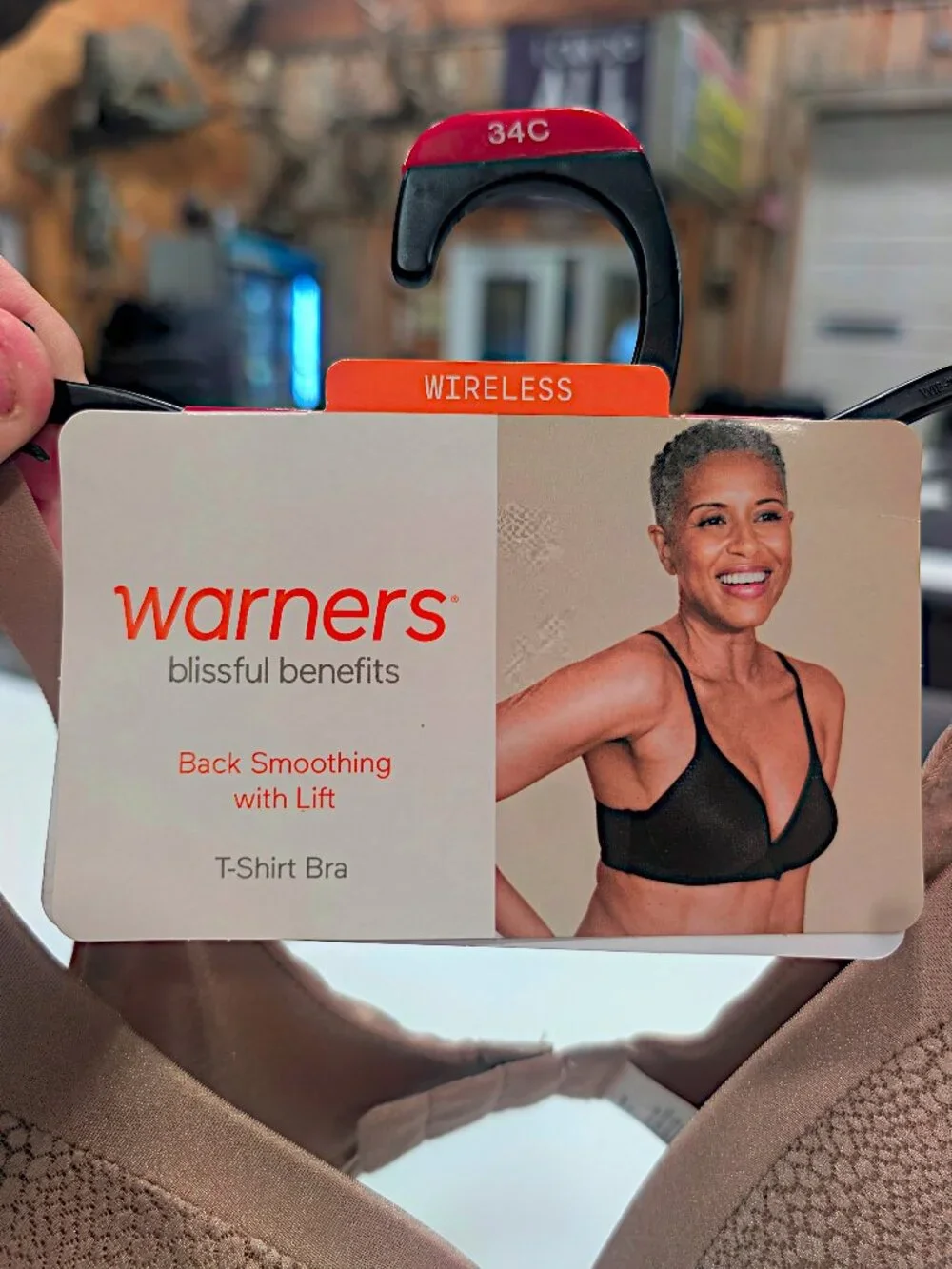 Warner's Size 34C Blissful Benefits Back Smoothing with Lift Tan T-Shirt Bra 2X